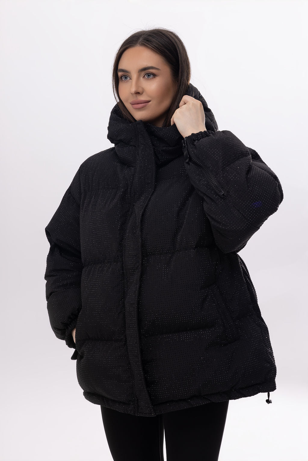 Подовжений oversize пуховик