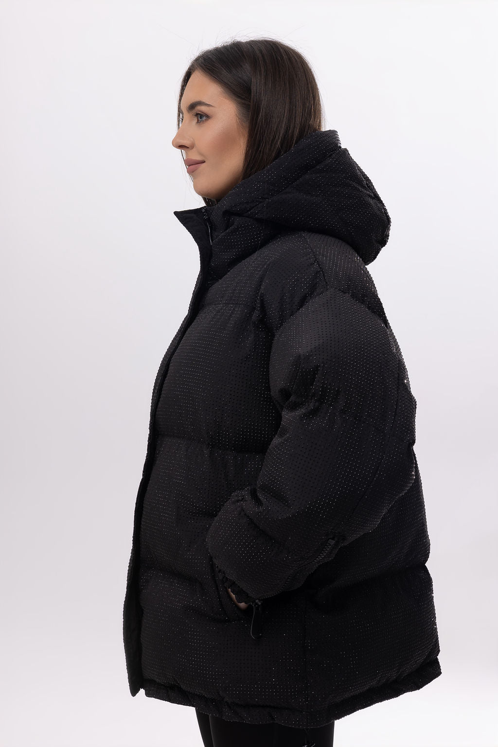 Подовжений oversize пуховик