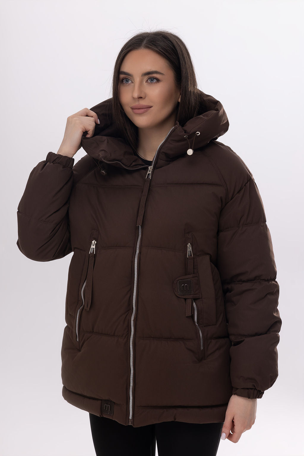 Куртка puffer подовжена