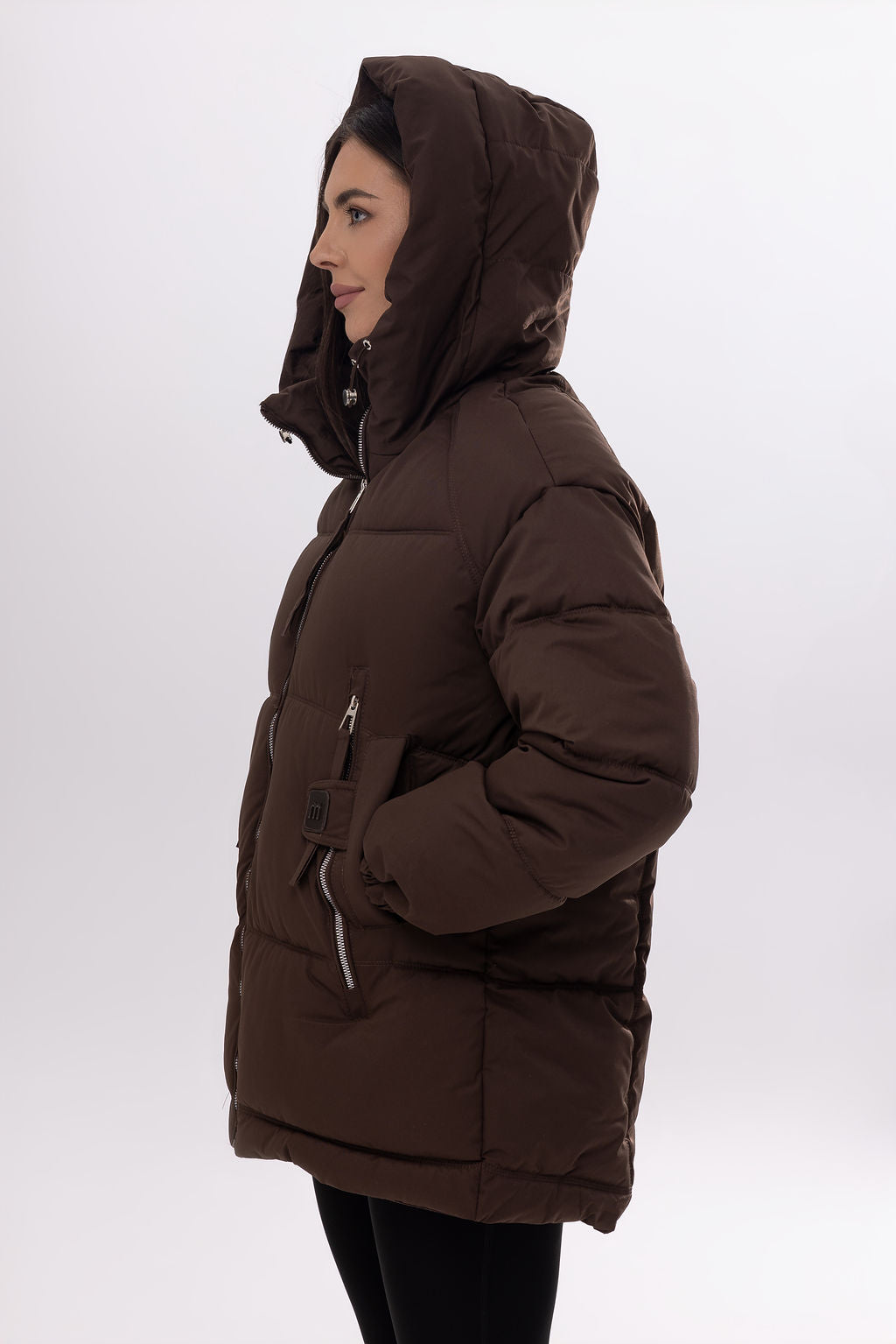 Куртка puffer подовжена