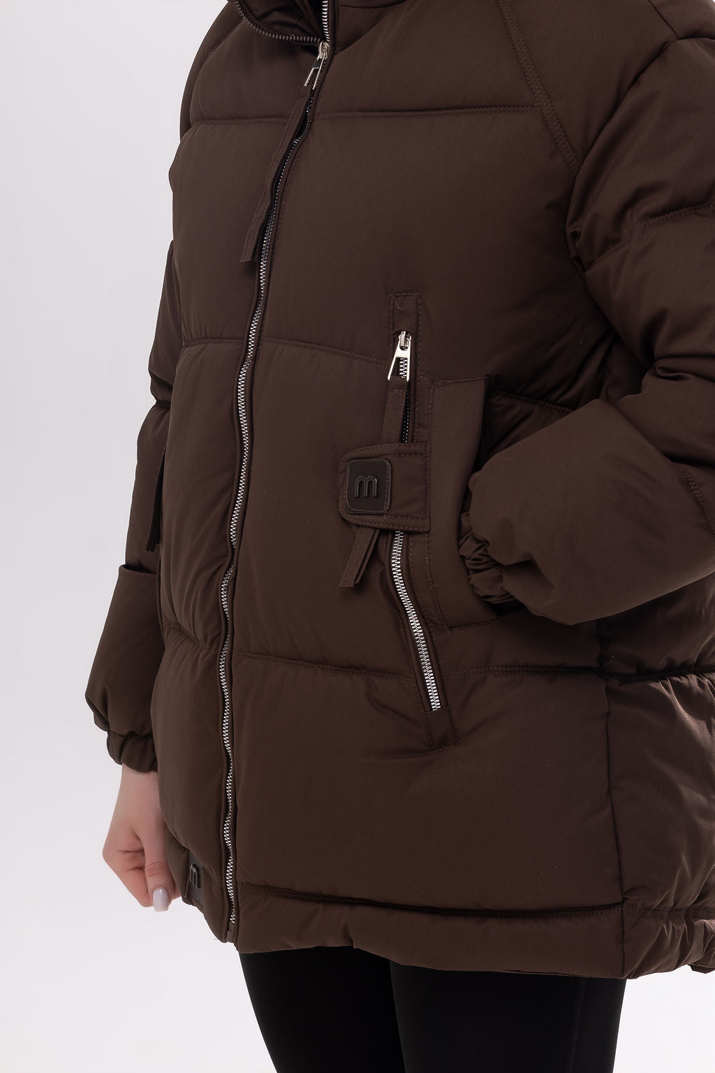 Куртка puffer подовжена